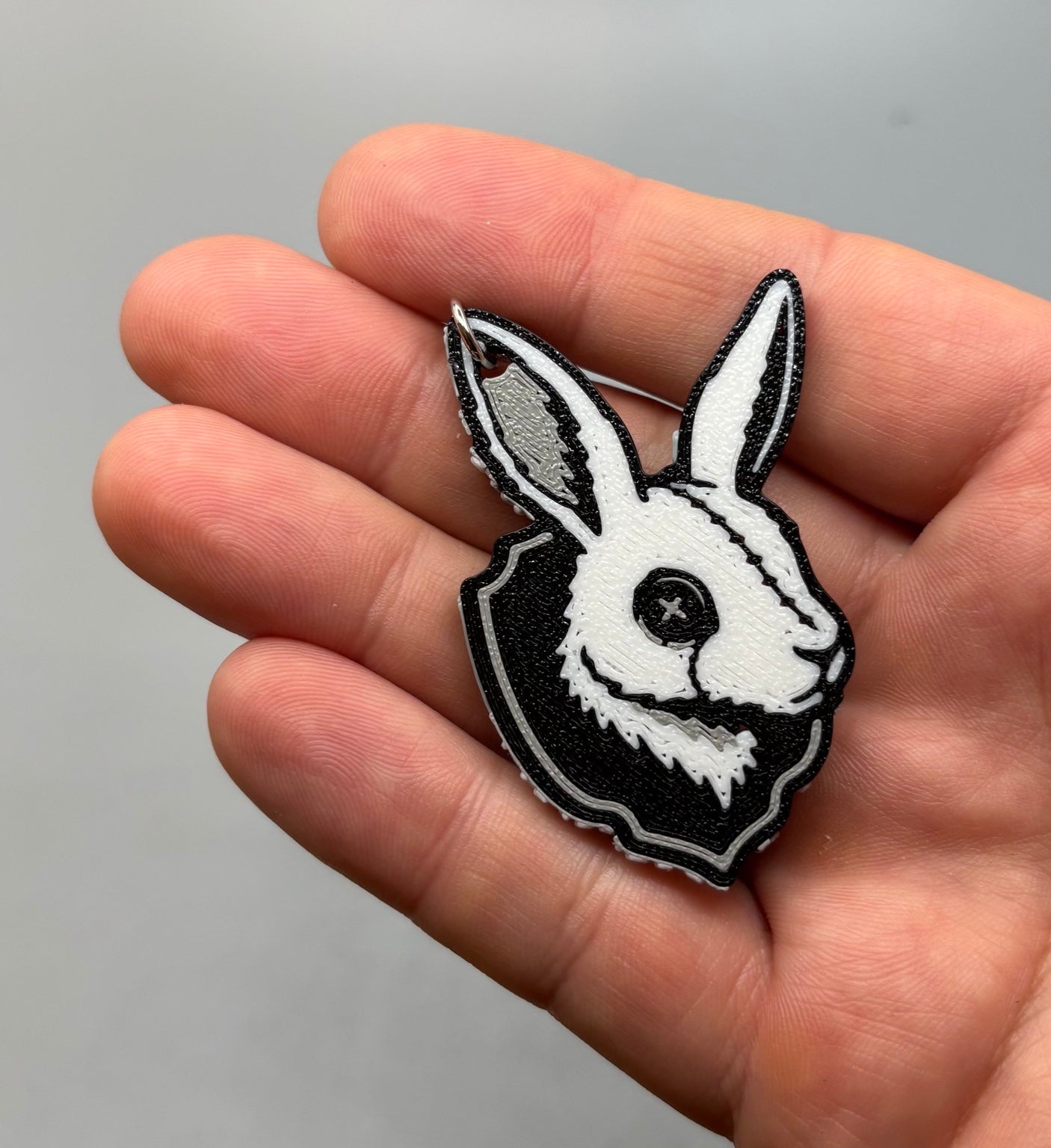 Rabbit Head Keychain