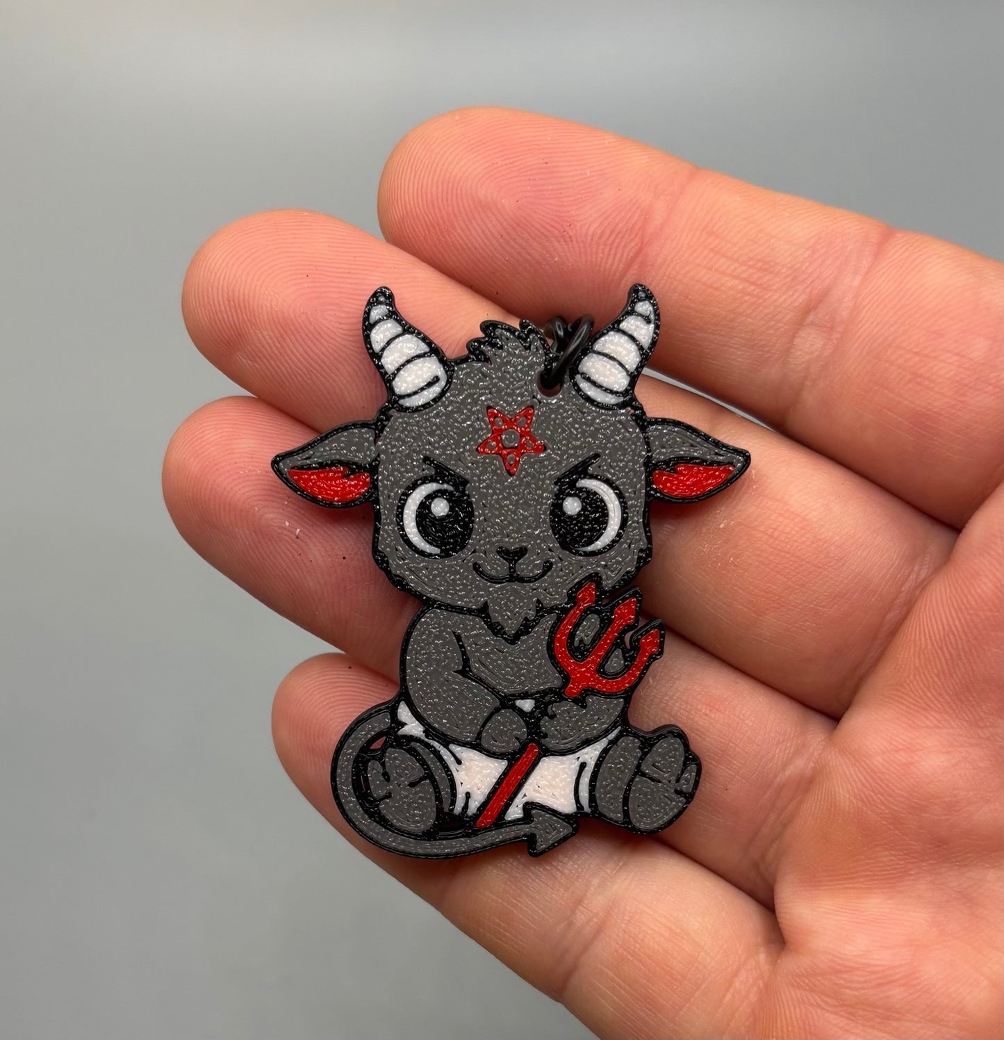Baby Demon Goat Keychain