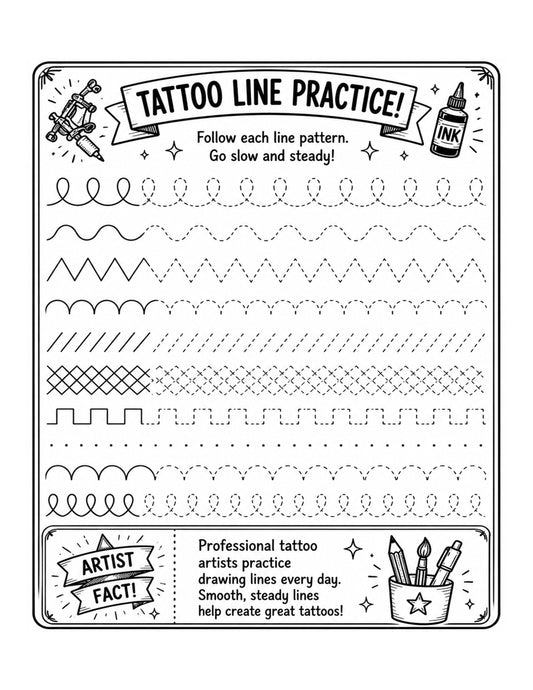 Future Tattoo Artist Coloring & Activity Book