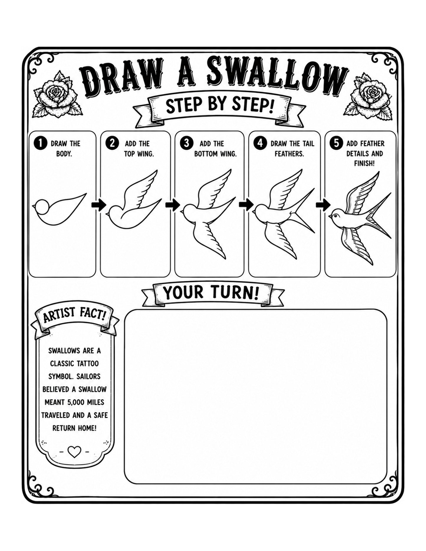 Future Tattoo Artist Coloring & Activity Book