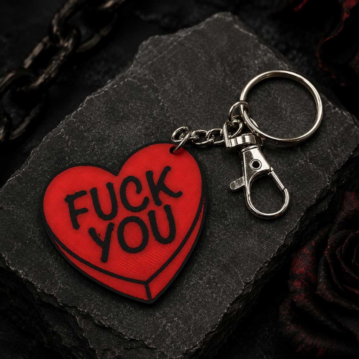 F*ck You Heart Keychain