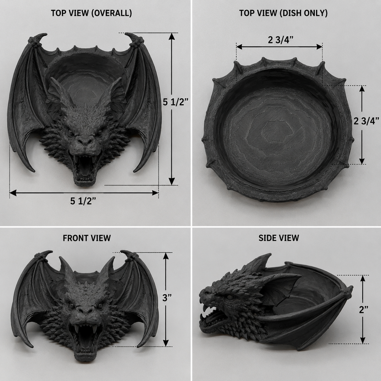 Gothic Bat Jewelry Dish