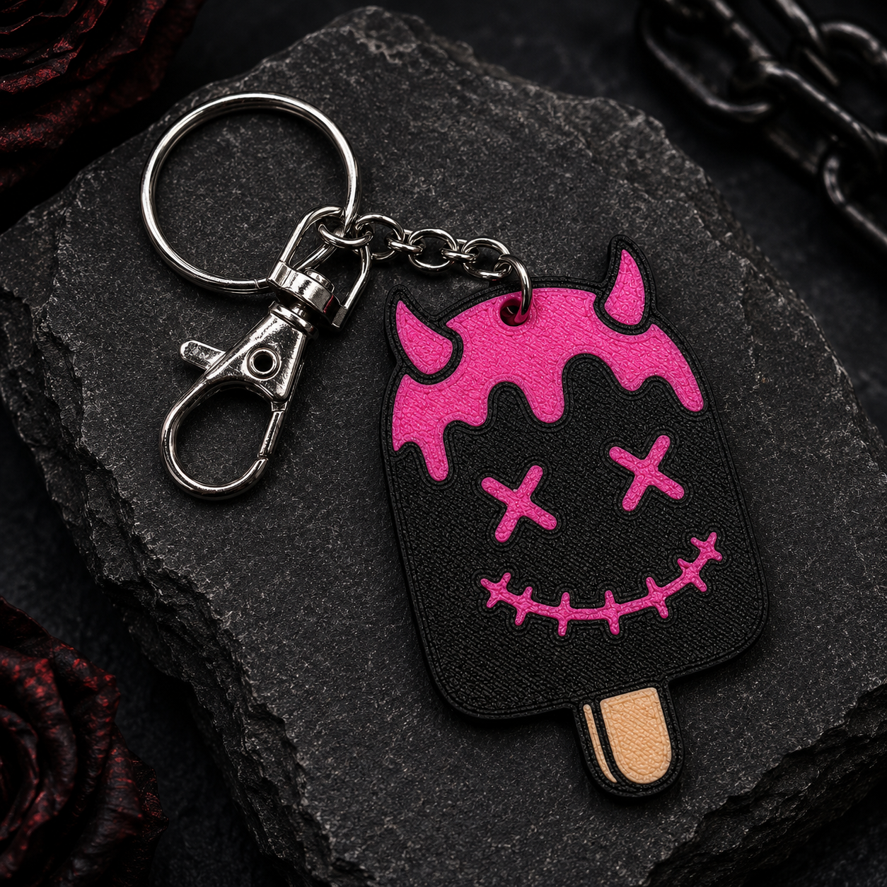 Devil Pop Keychain