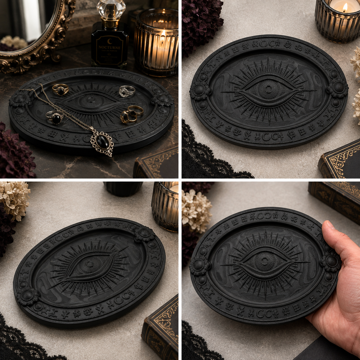 Gothic All-Seeing Eye Jewelry Tray