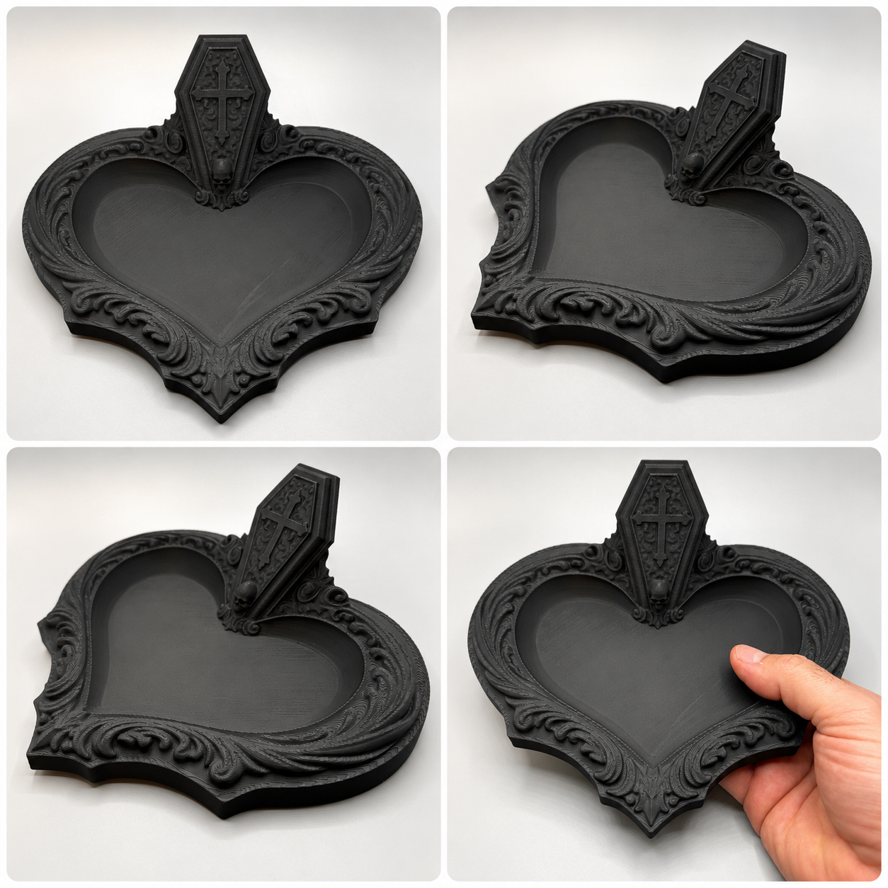 Gothic Heart Jewelry Tray