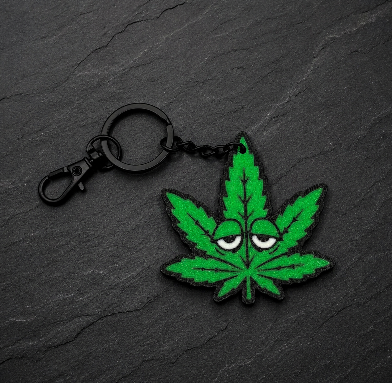 Lazy Leaf Keychain