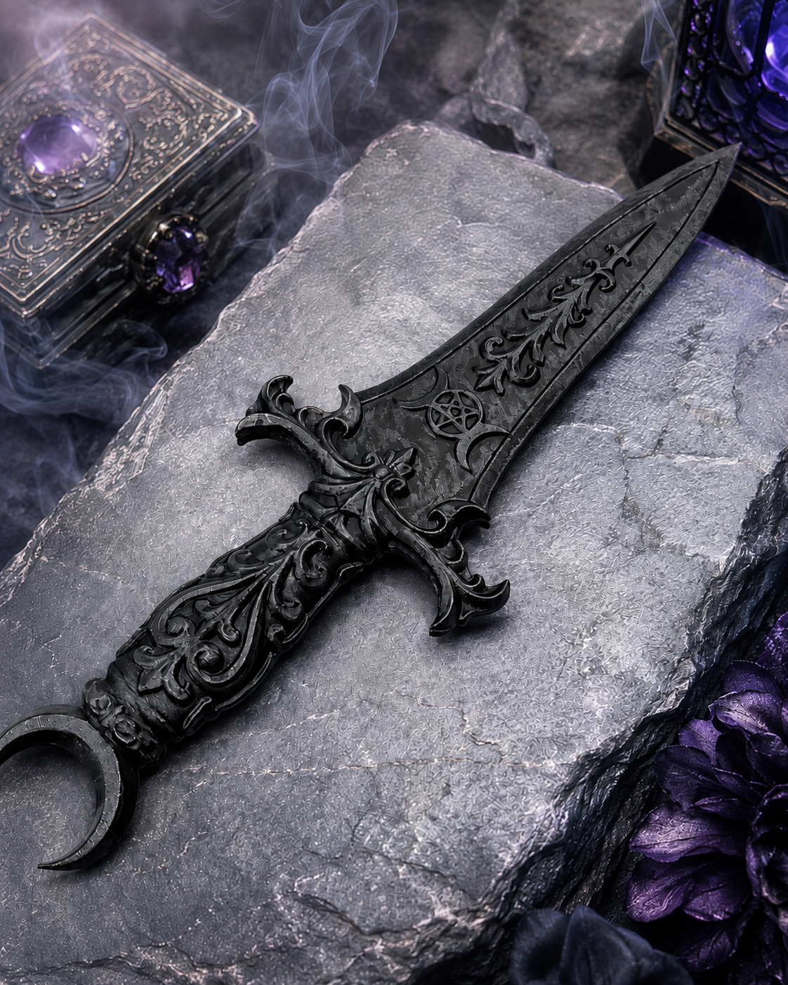 Gothic Witch Dagger Decor