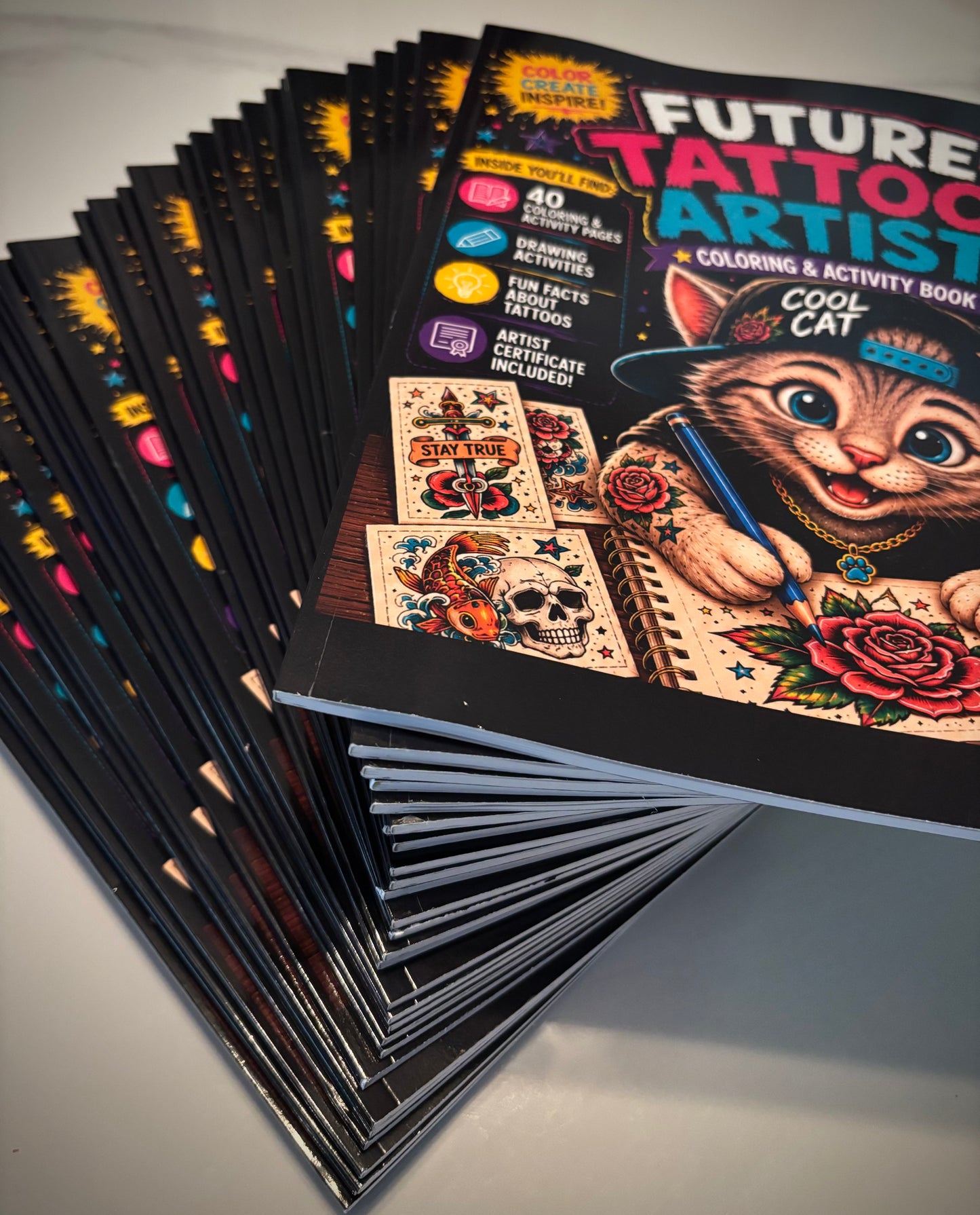 Future Tattoo Artist Coloring & Activity Book