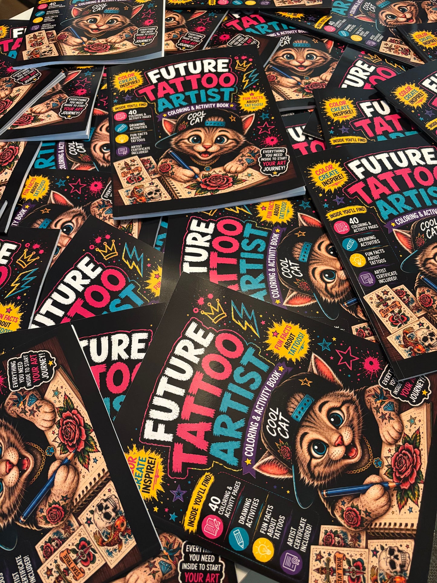 Future Tattoo Artist Coloring & Activity Book