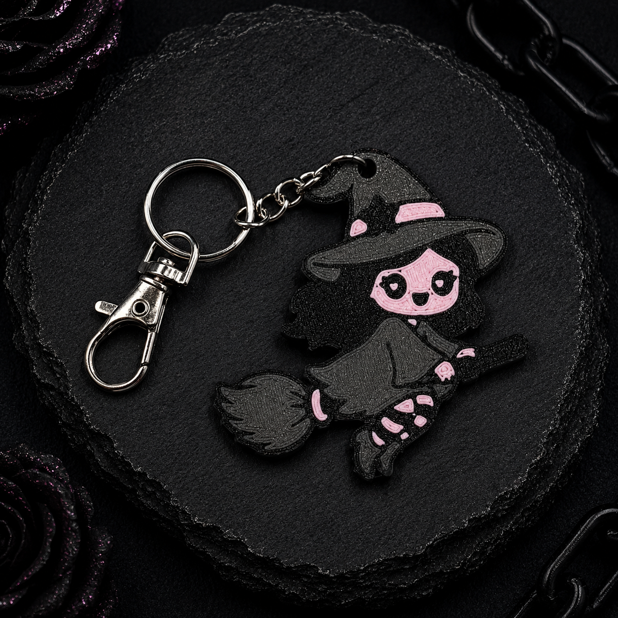 Witchy Ride Keychain