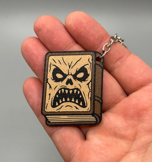 Angry Book Keychain