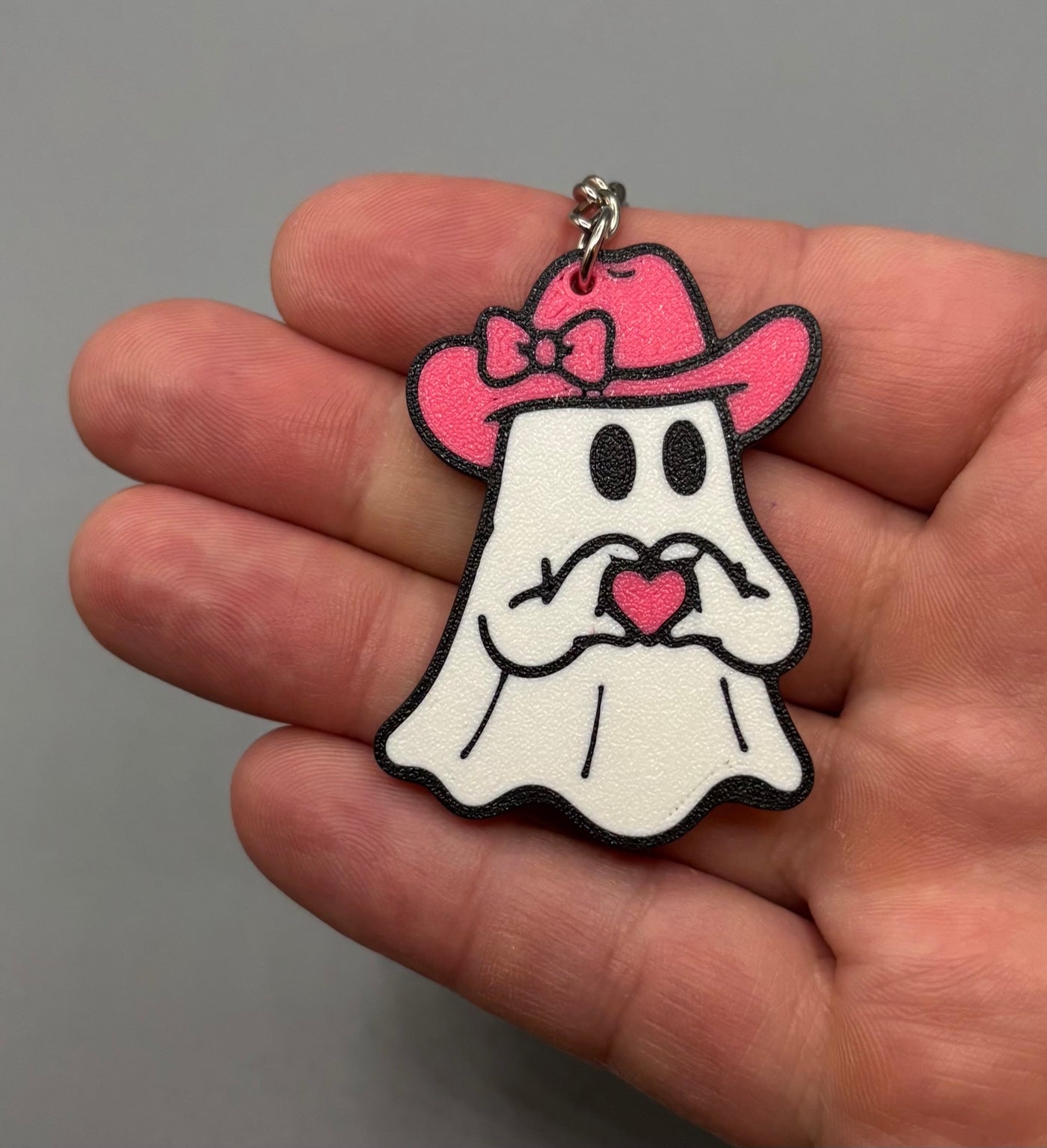 Cowgirl Ghost love Keychain