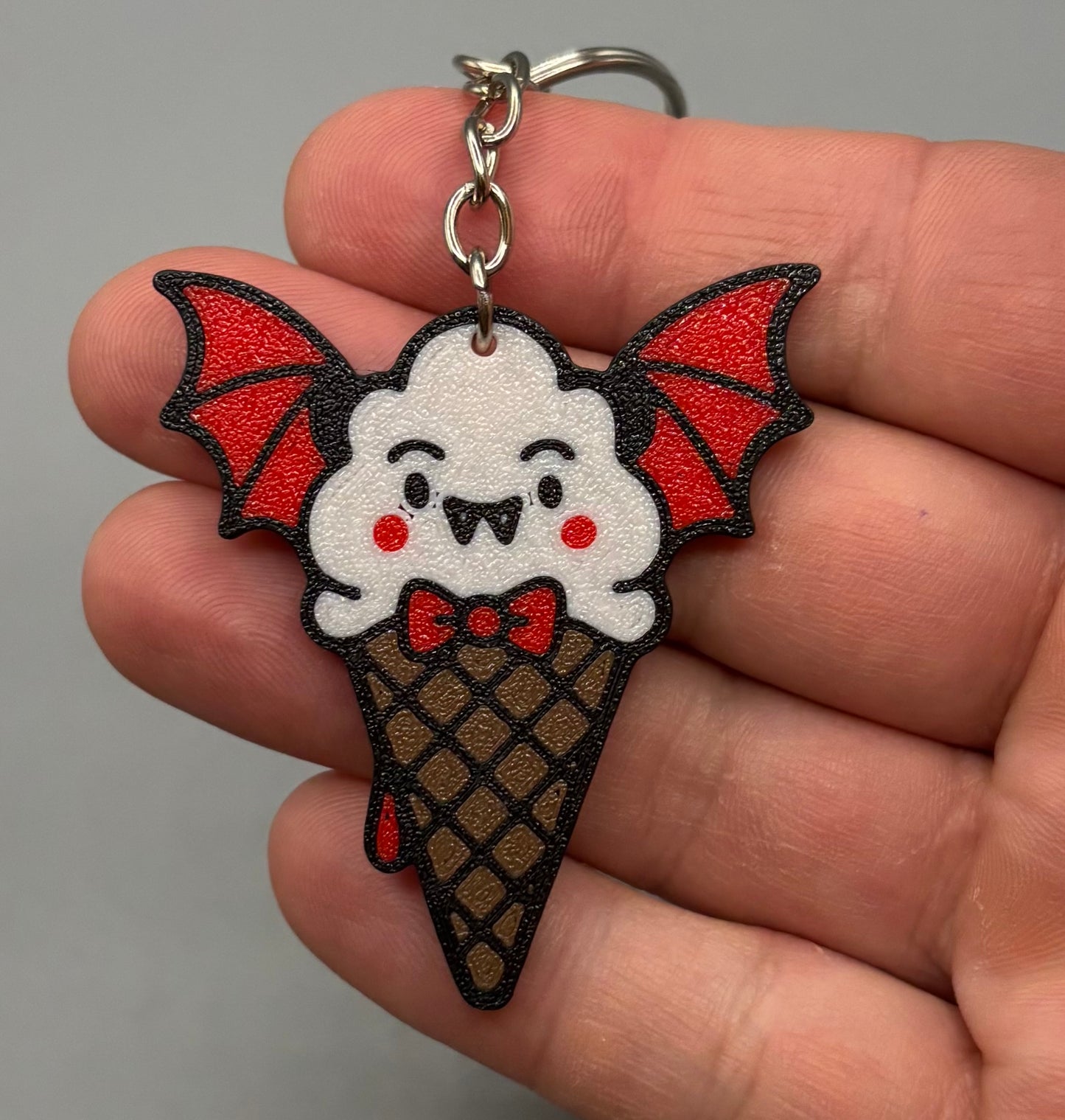 Battie Cream Keychain