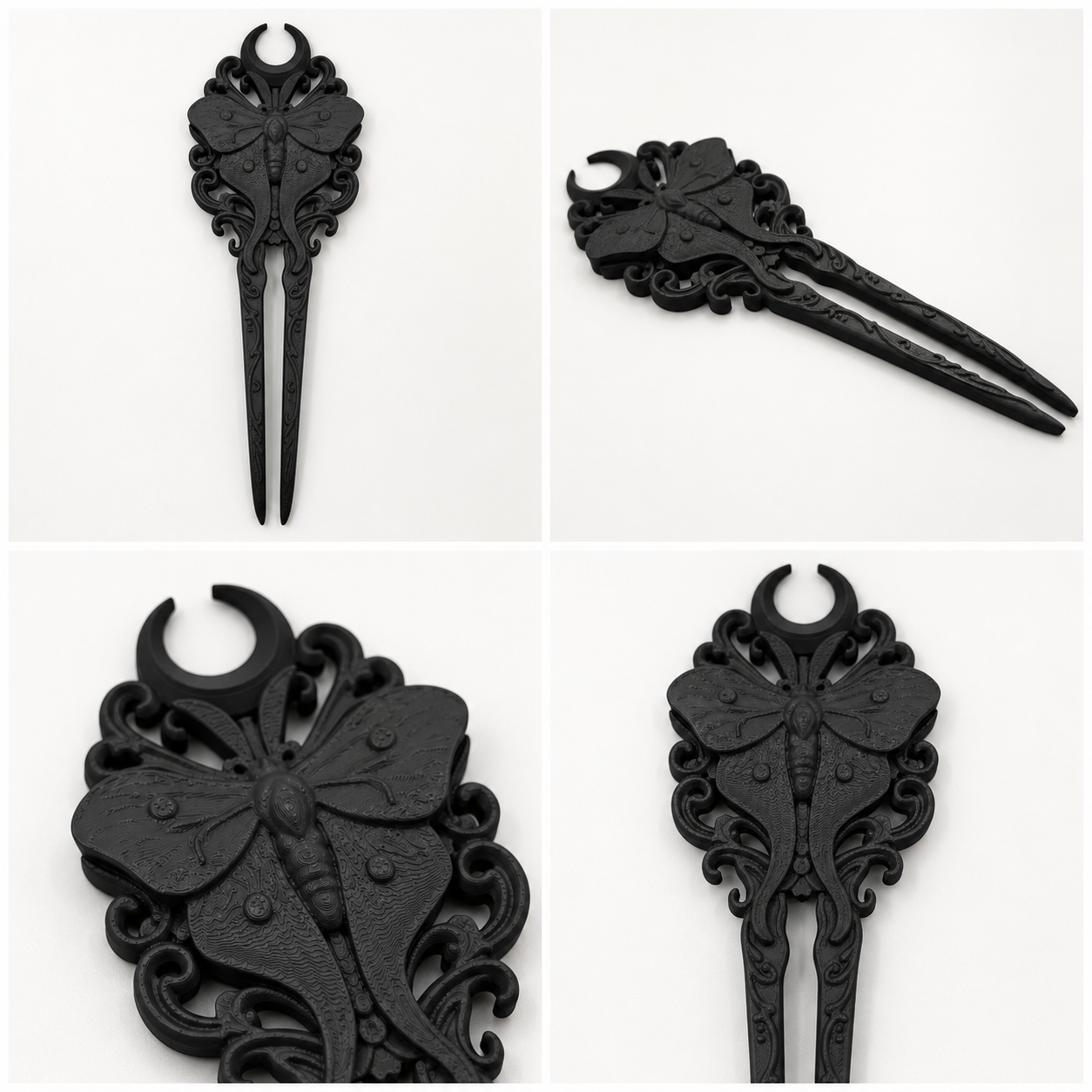 Luna Moth Gothic Hair Fork