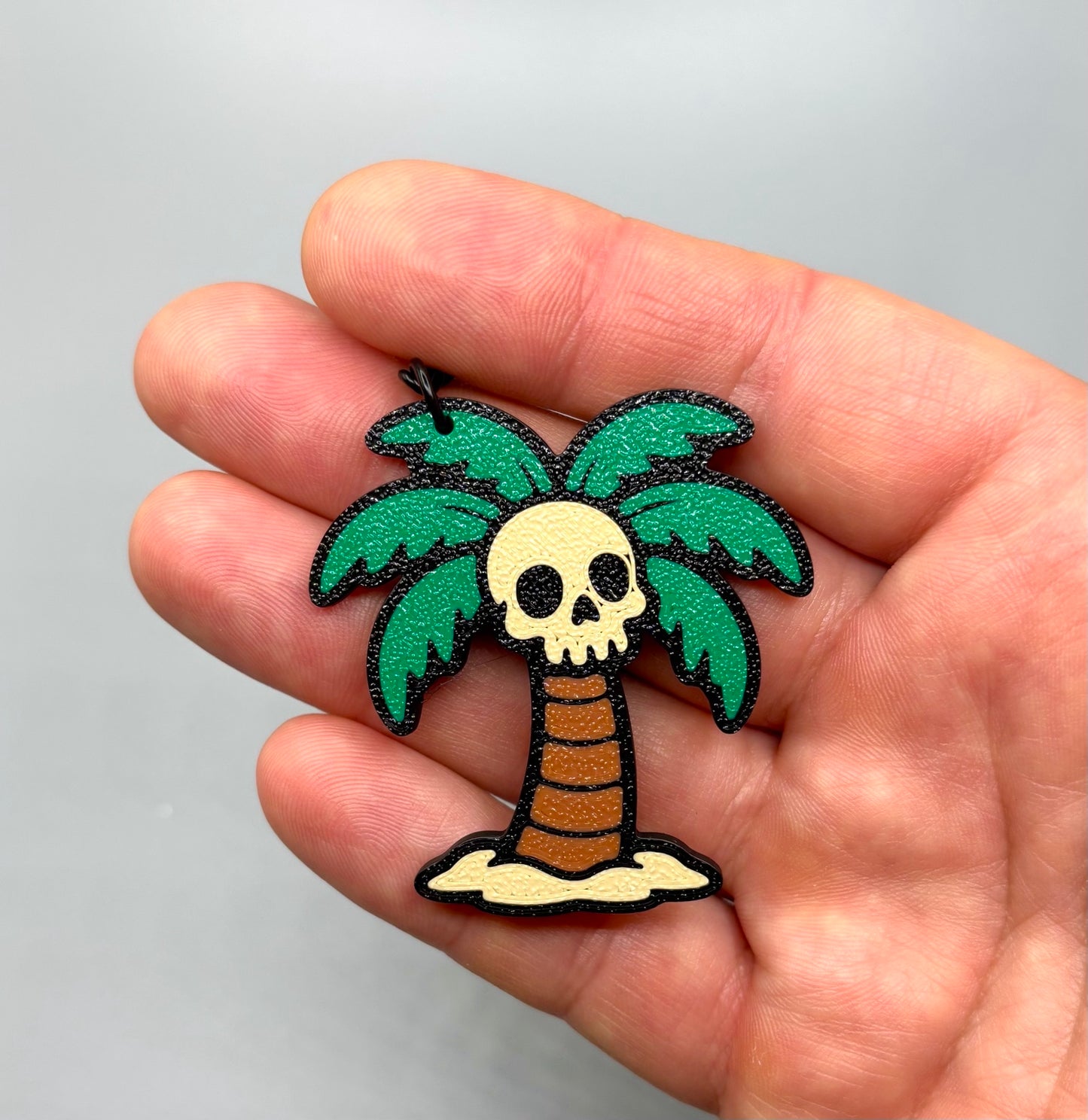Skull Palm Keychain
