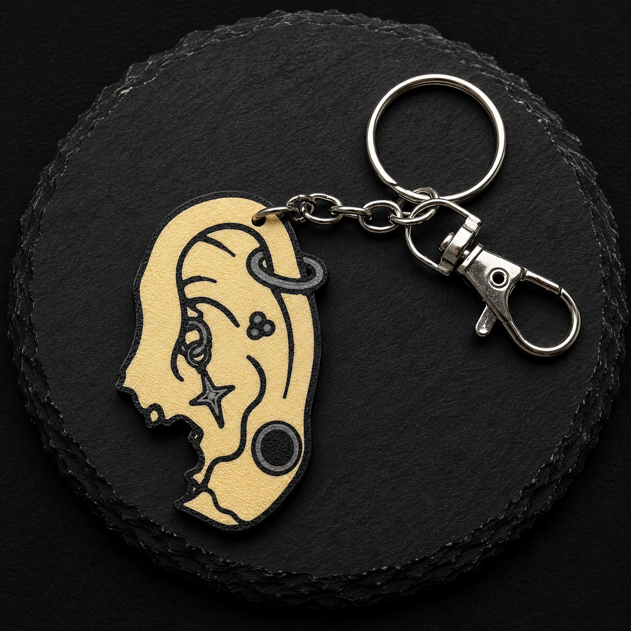 Pierced Ear Keychain