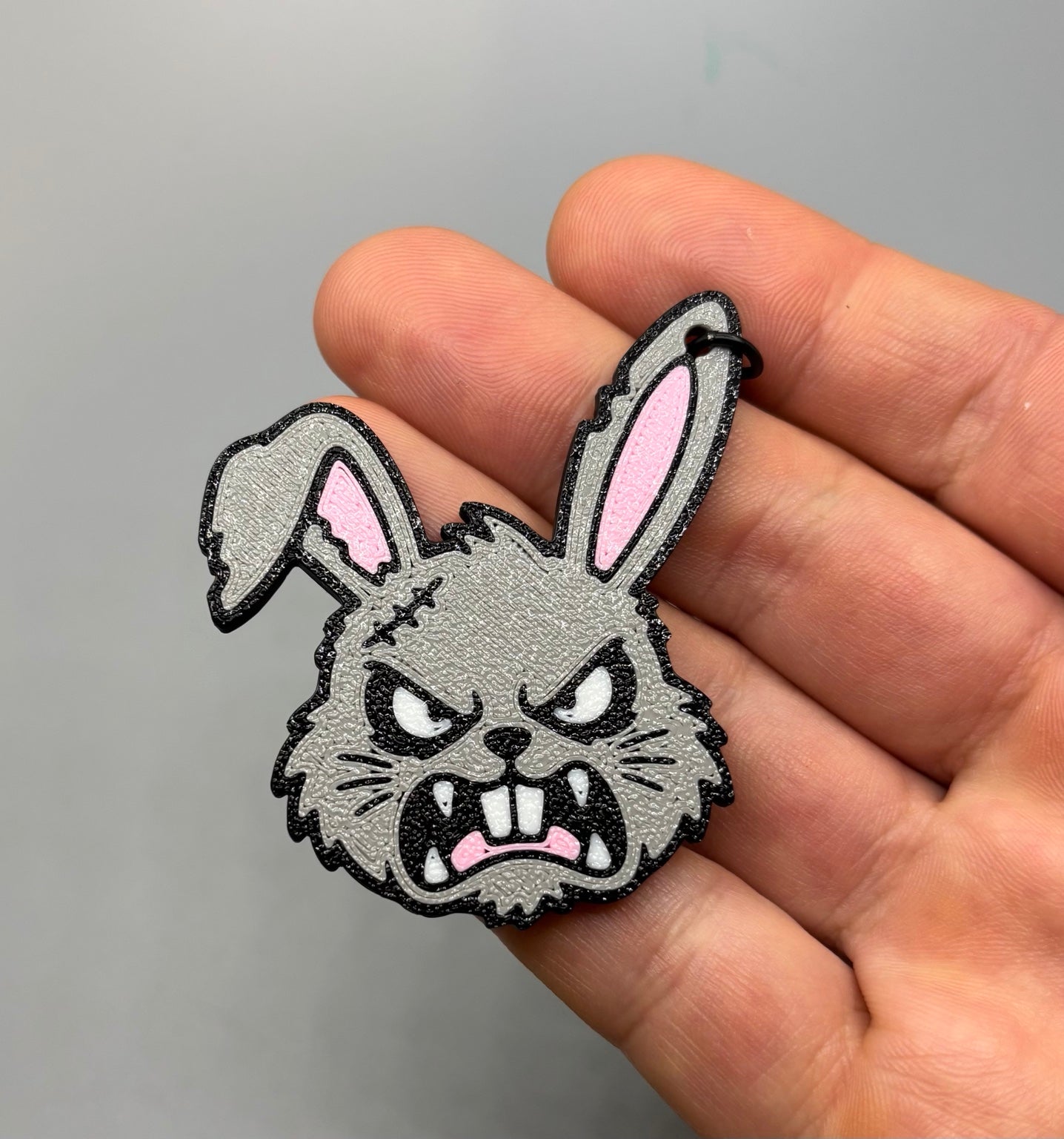 Rabid Rabbit Keychain