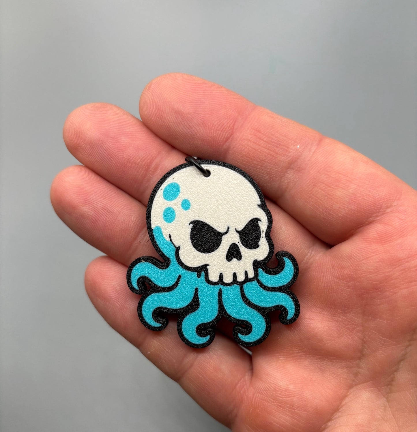 Octo Skull Keychain