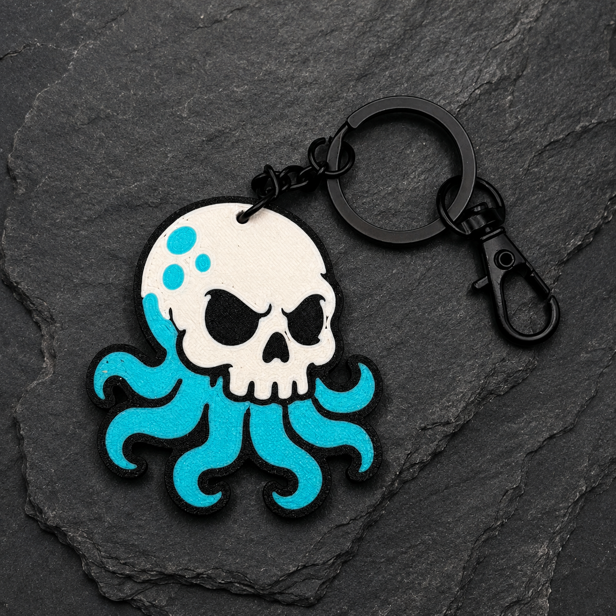 Octo Skull Keychain