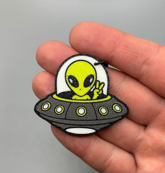Alien UFO Keychain