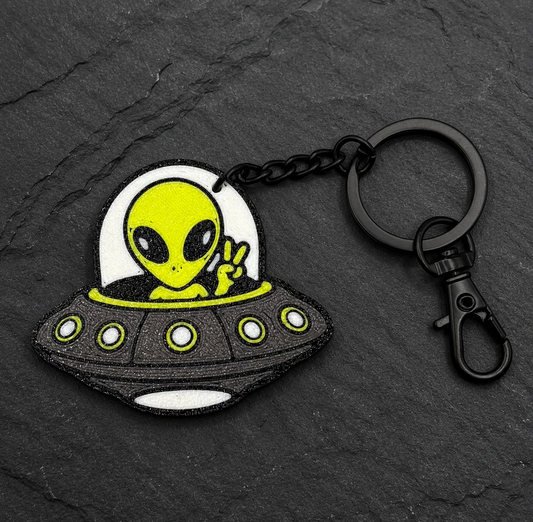 Alien UFO Keychain