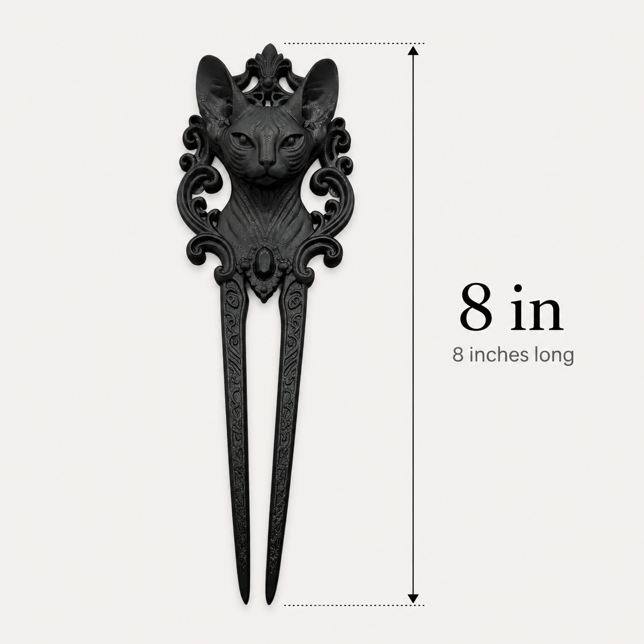 Sphynx Cat Gothic Hair Fork