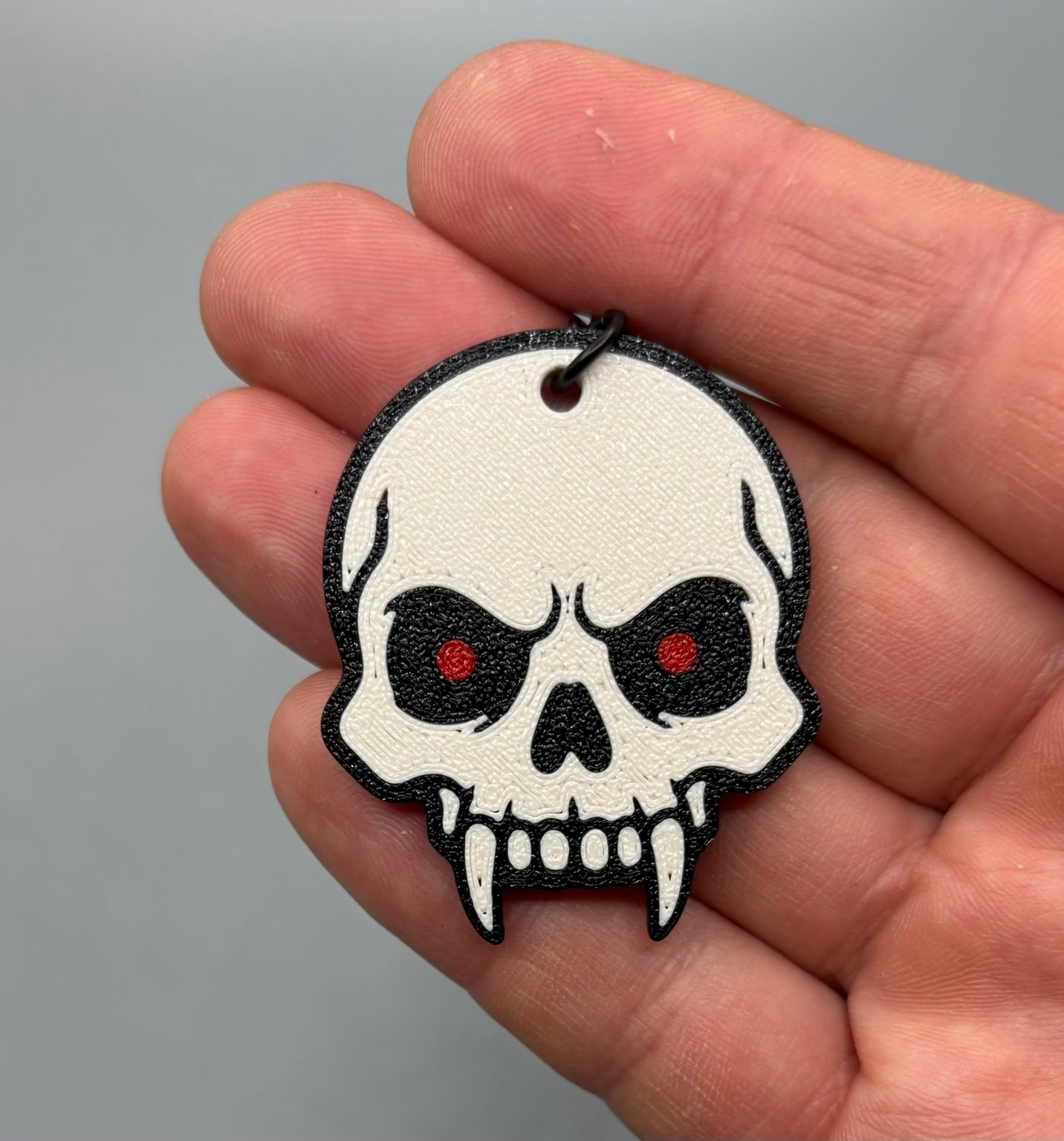 Vampire Skull Keychain