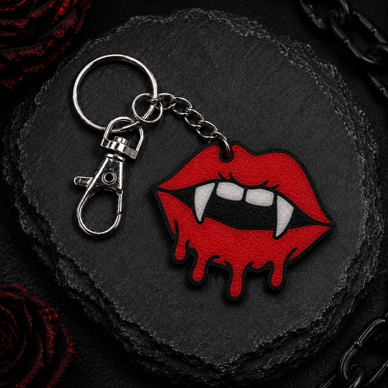 Vamp Lips Keychain