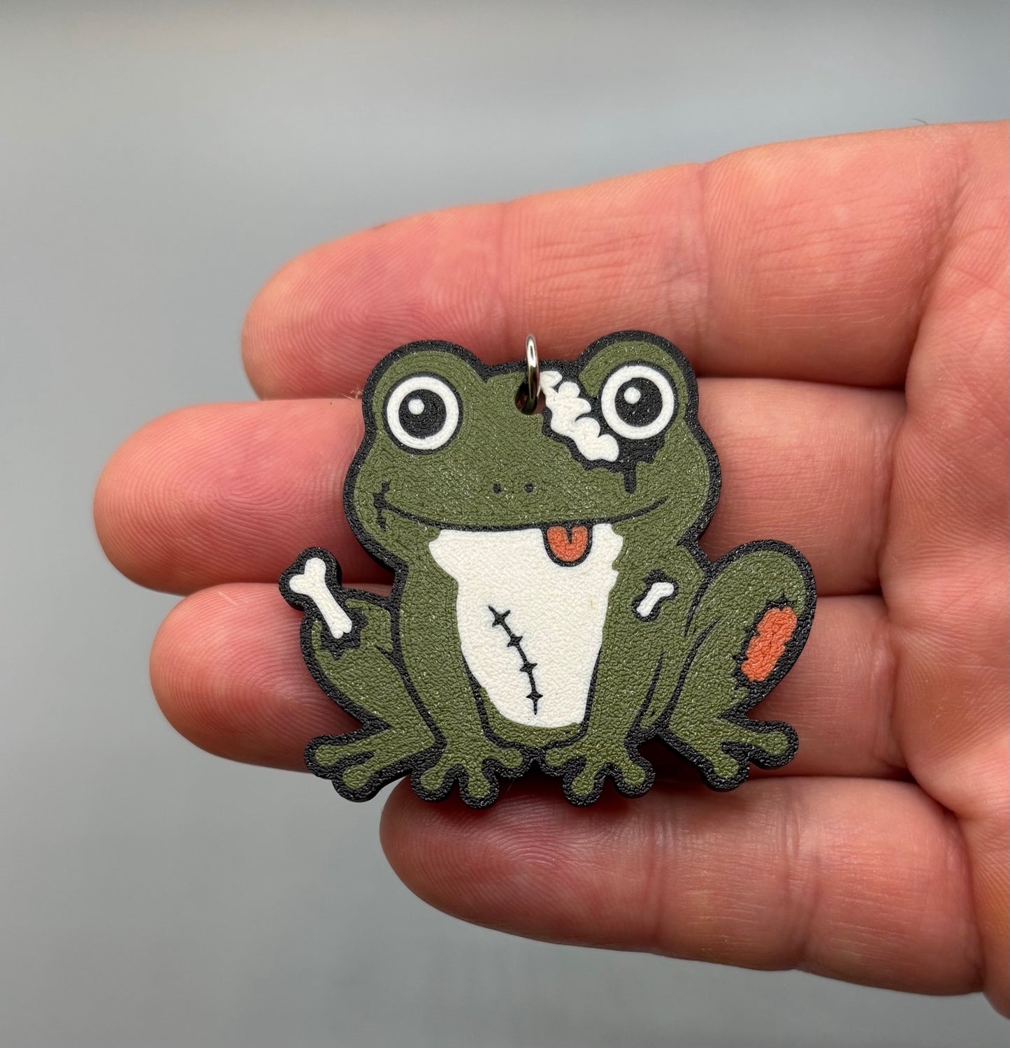 Zombie Frog Keychain