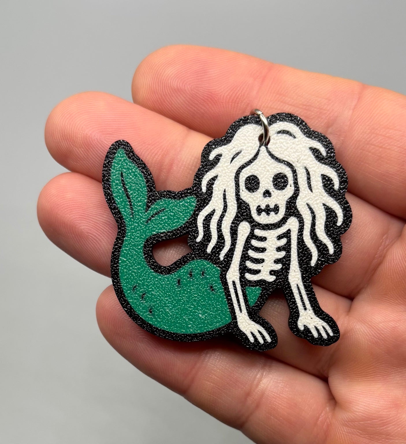 Zombie Mermaid Keychain