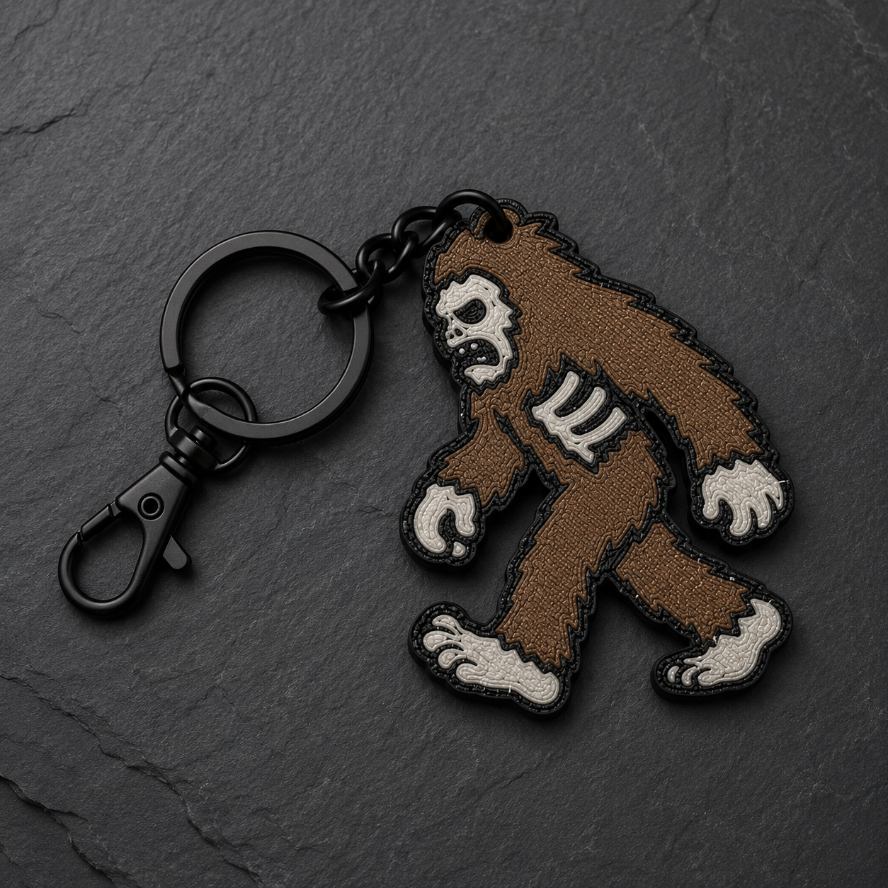 Skeleton Bigfoot Keychain