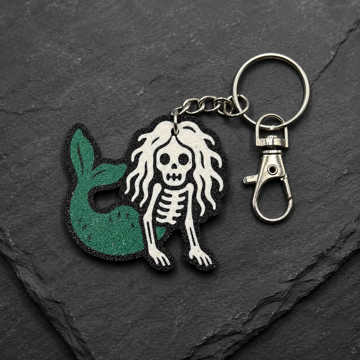 Zombie Mermaid Keychain